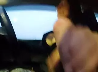 Married Woman Driving Gives Friend A Hand