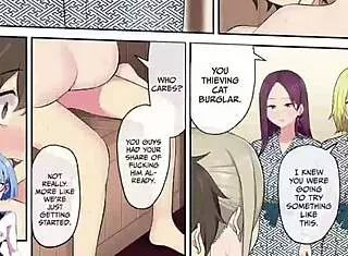 In Imaizumi's house, the gals gather for the fifth time in this anime dating game