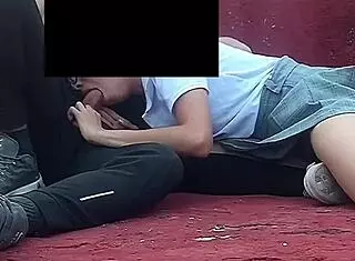public sex caught at school with horny mexican student.