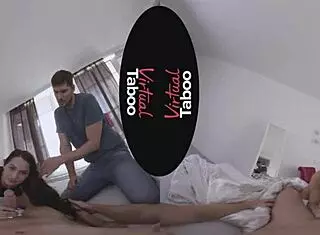 This virtual taboo scene has an anal slut getting blown and fucked 😈