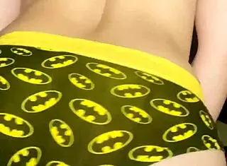 Close up of faceless teen trying on panties in store.