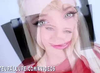 Riley Star sucks cock like a pro in hot blonde action