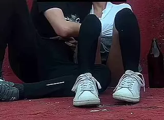 public sex caught at school with horny mexican student.