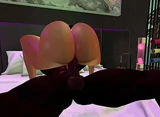 i watch the black man fuck the latina in her bedroom, big tits and ass