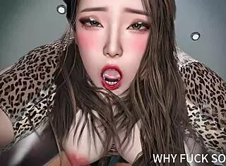 3D Anime MILF Cheats with Big Old Dick!