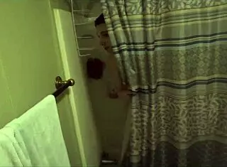 Shower fun time with sexy stepmom Alora Jaymes, oops!