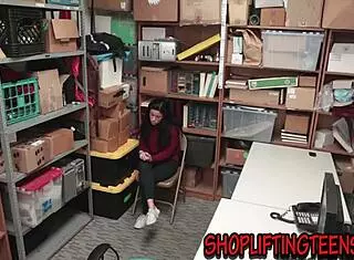 Did we catch this amateur thief getting facialized on hidden cam? Was it worth the risk for her?
