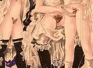 Vintage erotic illustration collection