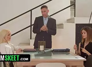 Liz Ocean And Ellie Shou Prove Job Commitment To Boss