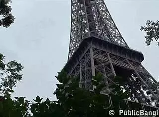 Cute girl fucked by two guys with big dicks in Paris 😍