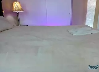 milf jess ryan's private camshow featuring asmr gagging spitting sloppy blowjob on toy