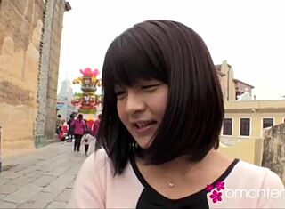 เฮ้ย ดูสาวเอเชียสวยหน้าอกใหญ่ธรรมชาติโดนเล่นเฟี้ยวสิ