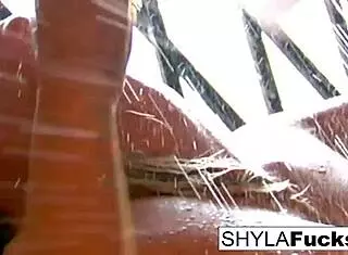 a rare solo session by sexy shyla stylez featuring masturbation