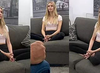 Emily Jade face fucks and sucks cock hard.