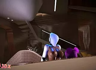 futa3dx - pink haired big dicked futa fucks realistic sex bot