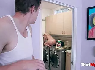 Angry Blonde Stepmom Slams Lazy Teen Stepson Hard - Madelyn Monroe!