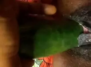 Cyndy Blackslave Drives Me Wild with Cucumber Fuck and Squirt!