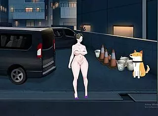 Shameless MILF showing off her big tits and ass!