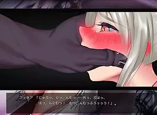 Is the knightess trapped in this hentai scene?