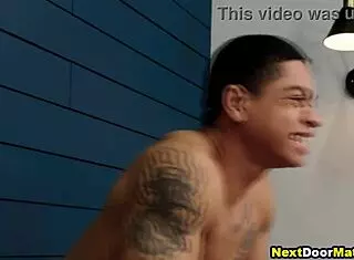 Muscular Jocks Threesome Gay Sex After Workout