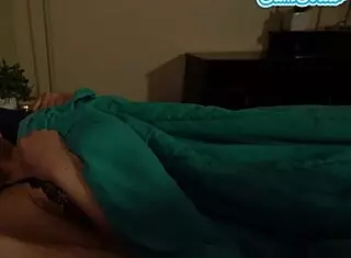 Milf shares bed with stepson on trip, bad mom gives in to temptation