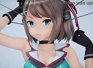 Maya from Kantai Collection gets fucked hard in anime hentai cartoon