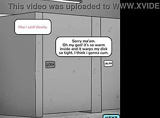 Hot Milf Teaches Shy Boy Sex In Washroom