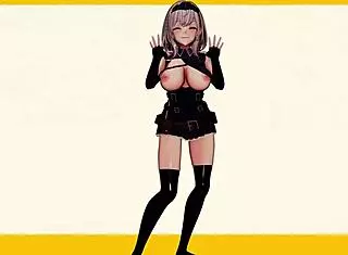 Hololive Characters Perform Provocative Poke Dance in 3D Cartoon!