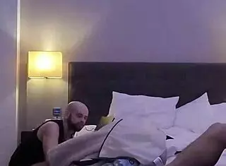 two guys having gay sex in a berlin hotel room on webcam