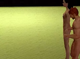 Orgy scene in The Sims cartoon