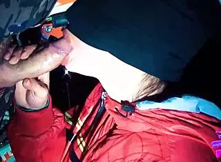 Russian border guard face fucks caught slut