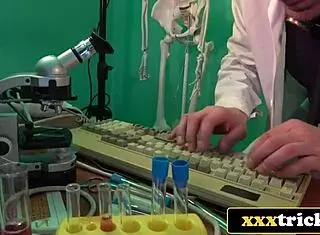 Mad Scientist Fucks Cute Lady Bug Hard