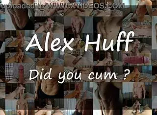 ASMR session with Alexhuff featuring lots of cum, lube, and a new toy for multiple climaxes.