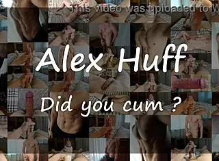 ASMR session with Alexhuff featuring lots of cum, lube, and a new toy for multiple climaxes.