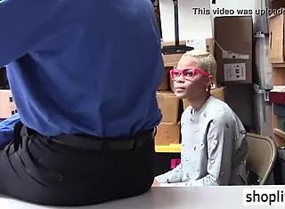 black teen 18+ busted by cop for stealing leash