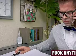 Stepbro And Tutor Double-Team Stepsister In Missionary, Riding, Doggy