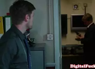 Blonde Big Tited Milf Getting Throat Slammed!