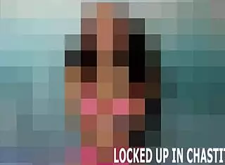 Femdom Binds Cock in Chastity