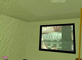 Giant futanari contrasts with milf aunty in hotel