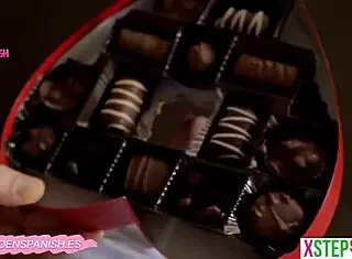 Valentine’s gift for my step-sis with a steamy surprise!