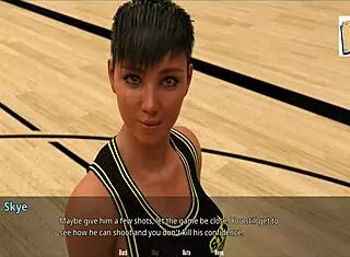 In college hentai, John gets hurt again during practice with big-tit girls