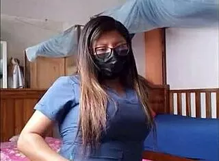 Latina nurse seduces horny patients with ass and oral at work!