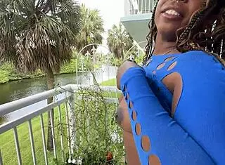 Lucy Hayz Waters Plants In Sensual Bedroom Scene