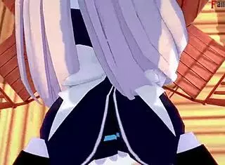 Belfast Fucking In Restaurant Azurlane Pov Quickie!