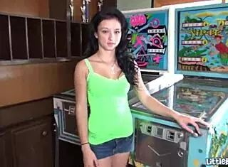 Damn, petite teen Bailey toys her tight wet pussy!