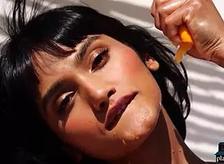 I am angel constance stripping naked outdoors