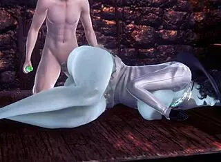 i love alcina dimitrescu's big tits in hentai