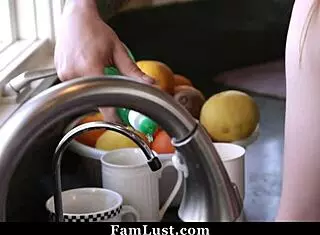 stepsister caught stealing car keys from stepbrother - famlust