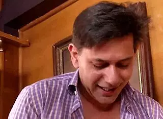 Blonde in Fishnet Stockings Shows Huge Natural Boobs