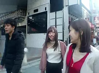 slender japanese babe gives exciting titjob